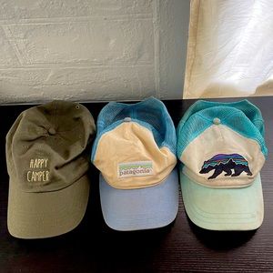 2 Patagonia Hats 1 Happy Camper Hat